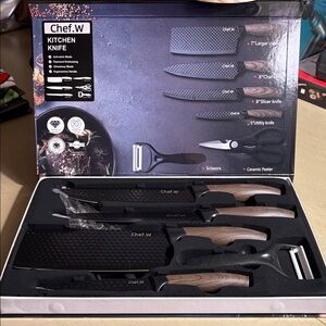 Chef.W Black Kitchen Knife Set